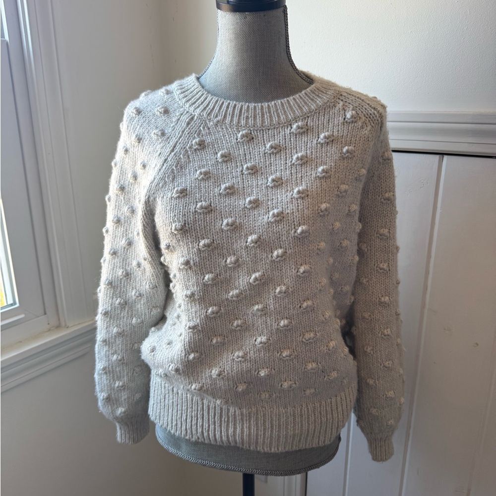 GAP Popcorn Knit Crew Neck Sweater